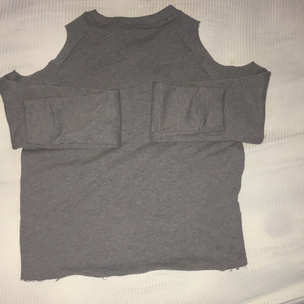 PINK CUT OUT COLD SHOULDER SWEARSHIRT - Picture 4 of 8